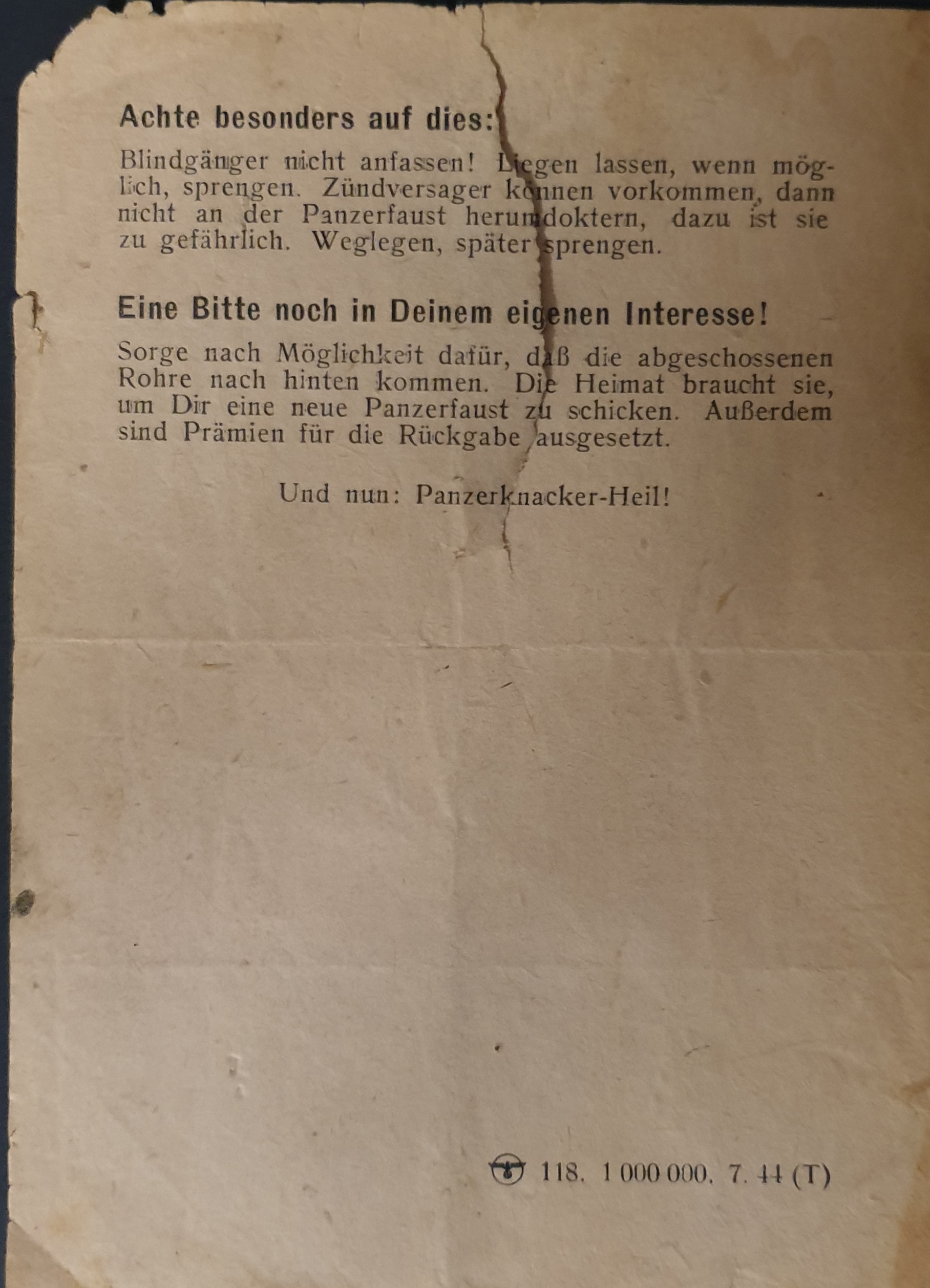 Mode d'emploi du Panzerfaust 60m – Image 2